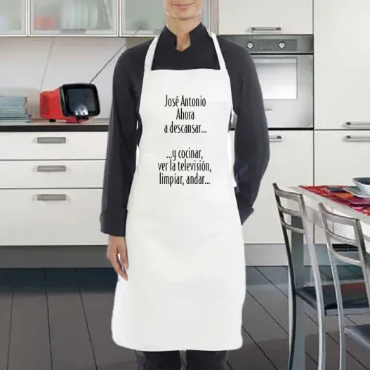 Delantal jubilado personalizado (Vista alternativa)