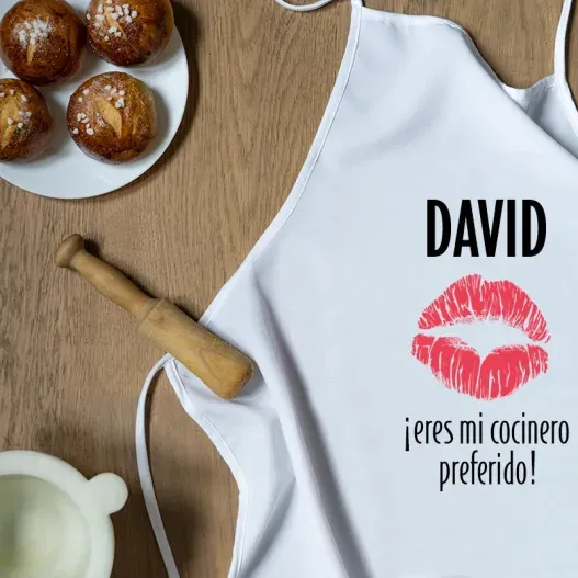 Delantal "mi cocinero preferido" personalizado (Vista alternativa)