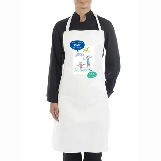 Delantal personalizado 'Burbuja' con dibujo (Idea de regalo original)