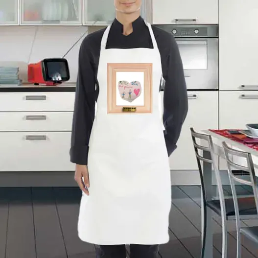 Delantal personalizado con el dibujo de tu artista (Detalle de presentación)
