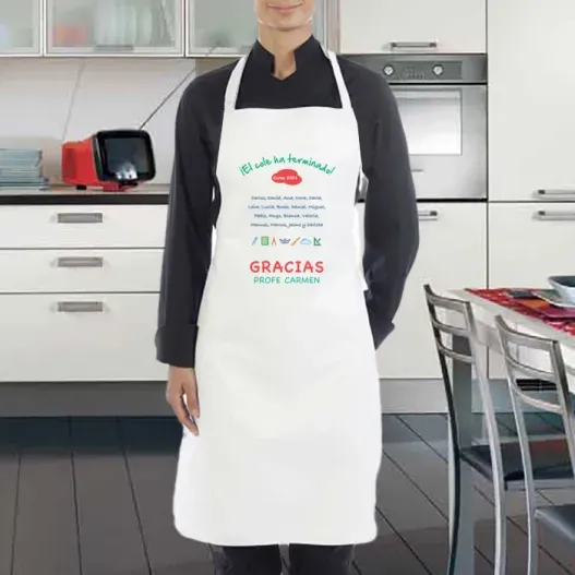 Delantal personalizado para profes (Idea de regalo original)