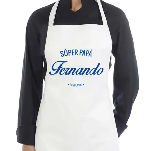 Delantal personalizado S&uacute;per pap&aacute;