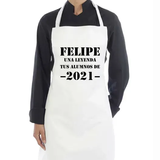 Delantal personalizado 'Una leyenda' para profesores (Vista alternativa)