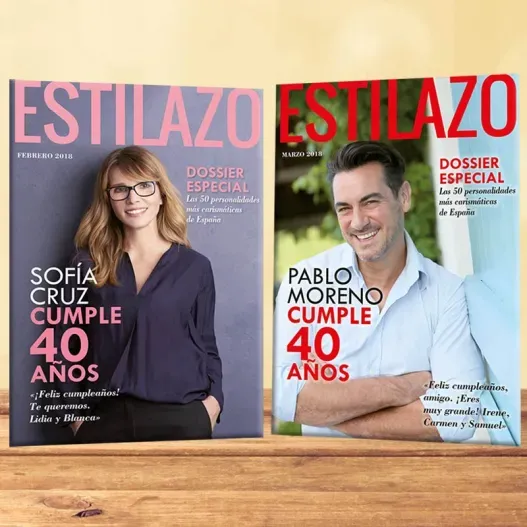 Falsa portada de revista especial cumplea&ntilde;os