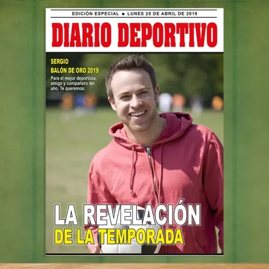 Falsa portada de peri&oacute;dico "Diario Deportivo"