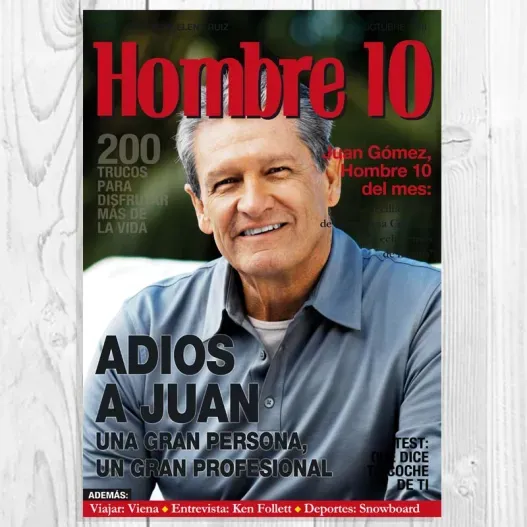Falsa portada de revista despedida de trabajo (Idea de regalo original)