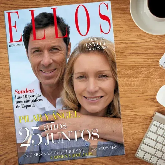 Falsa portada de revista para aniversarios