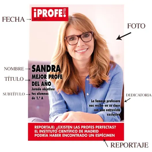 Falsa portada de revista para profes (Vista alternativa)