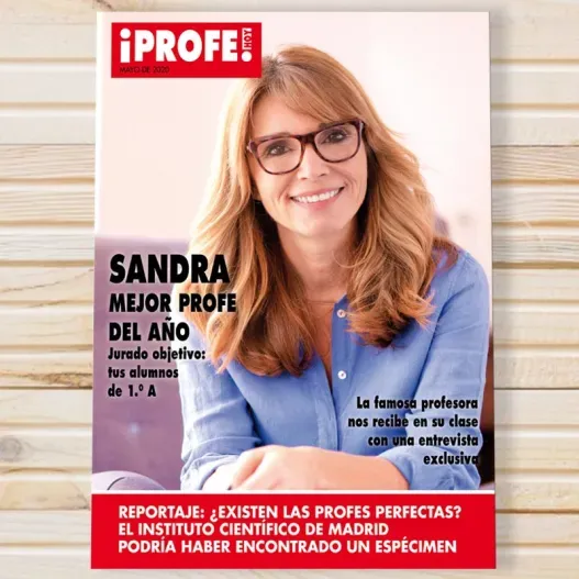 Falsa portada de revista para profes (Idea de regalo original)