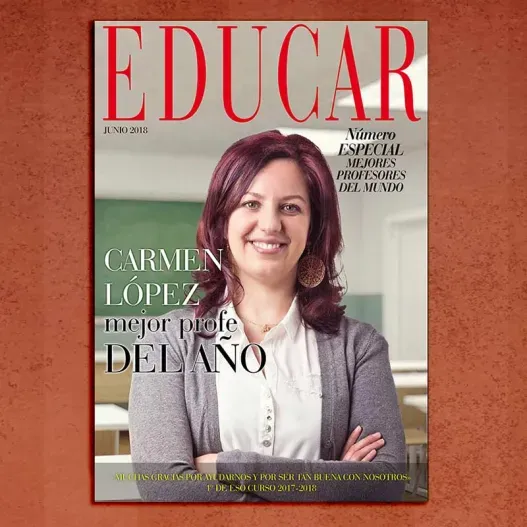 Falsa portada de revista profesoras