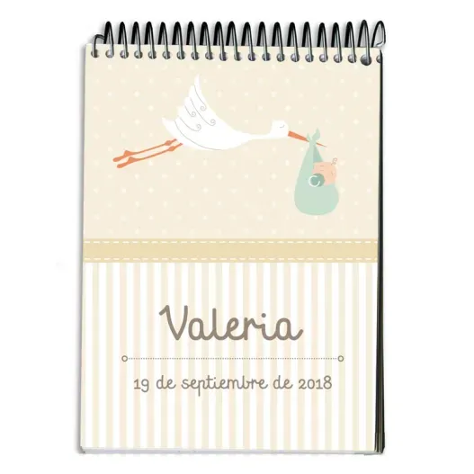 Libreta personalizada para regalar en bautizo (Vista alternativa)
