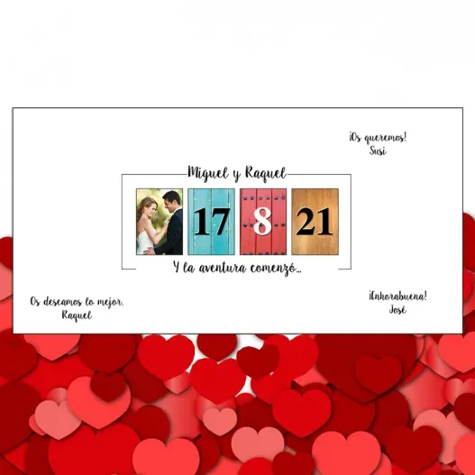 Lienzo personalizado para Boda (Idea de regalo original)