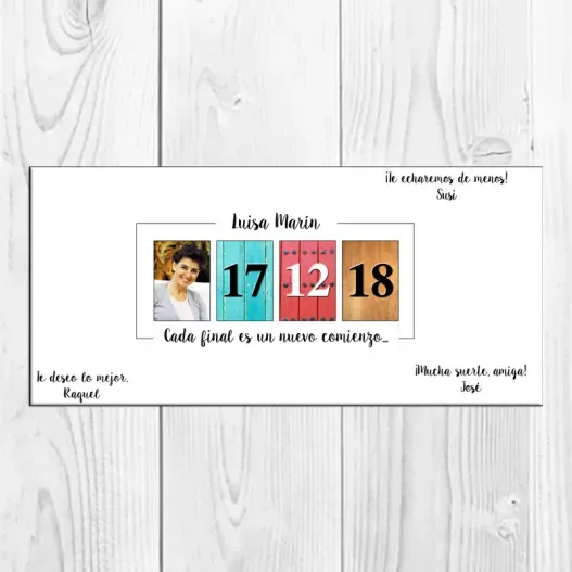 Lienzo personalizado para Jubilaci&oacute;n