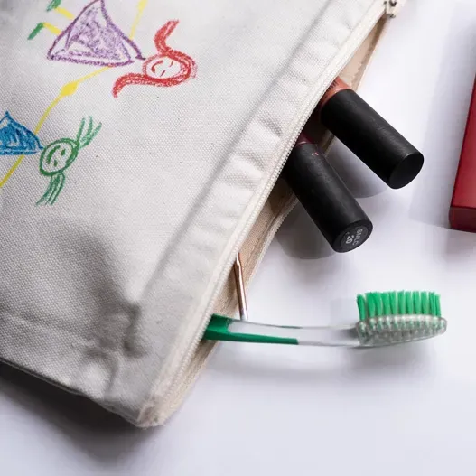Neceser BIO personalizado con el dibujo de tu hijo (Idea de regalo original)