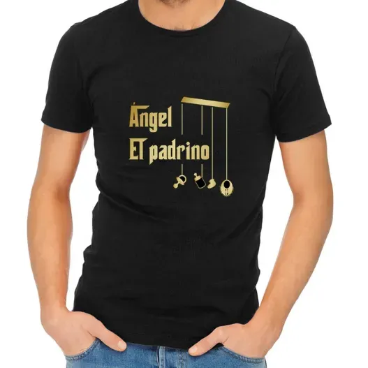 Pack camisetas personalizadas 'El padrino' (Detalle de presentación)