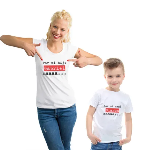 Pack camisetas personalizadas 'Por mi hij@ maaaa' (Vista alternativa)