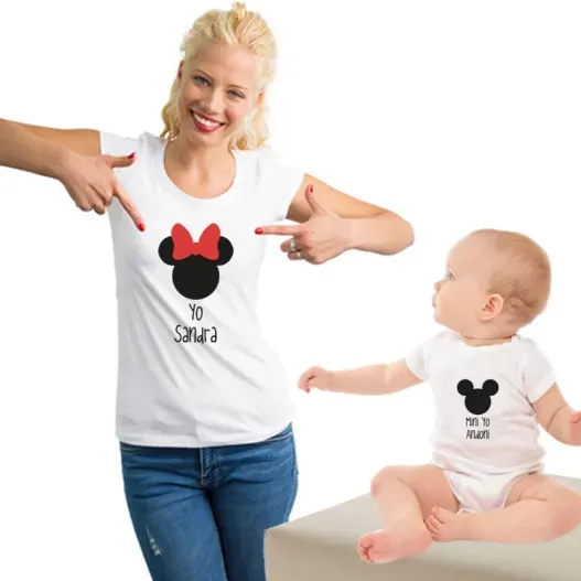 Pack camisetas personalizado 'Yo y Mini Yo' (Vista alternativa)