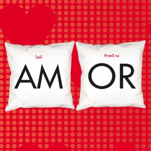 Pack de cojines AMOR personalizados (Vista alternativa)