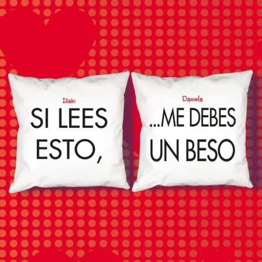 Pack de cojines personalizados (Detalle de presentación)