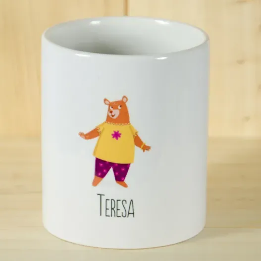 Pack de tazas familia Oso personalizado (Idea de regalo original)