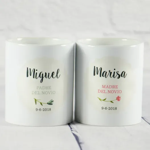 Pack de tazas para padrinos de boda (Vista alternativa)