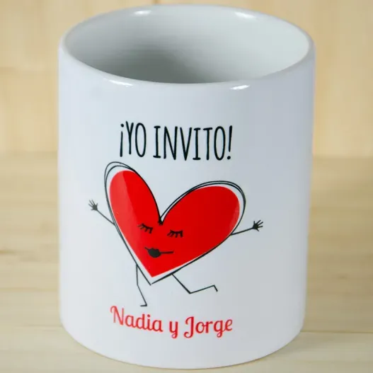Pack de tazas personalizadas amor (Detalle de presentación)