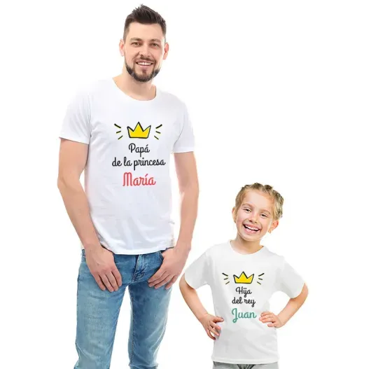 Pack personalizado camisetas 'Pap&aacute; del ...' (Foto de catálogo)