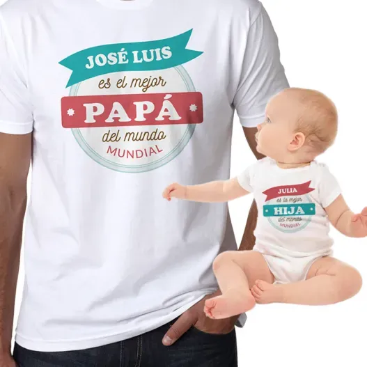 Pack personalizado mejor padre y mejor hijo (Foto de catálogo)