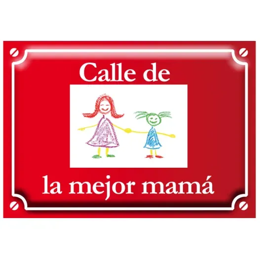 Placa de calle con el dibujo de tu hijo (Vista alternativa)