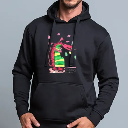 Sudadera personalizada con el dibujo de tu hijo (Detalle de presentación)
