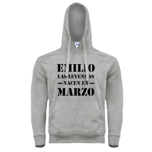 Sudadera personalizada las leyendas nacen en (Idea de regalo original)