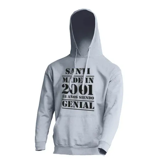 Sudadera personalizada para cumplea&ntilde;os (Foto de catálogo)