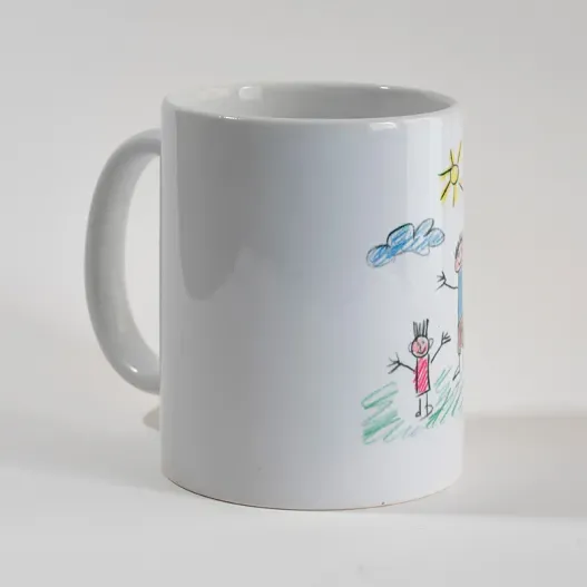 Taza con el dibujo de tu hijo (Idea de regalo original)
