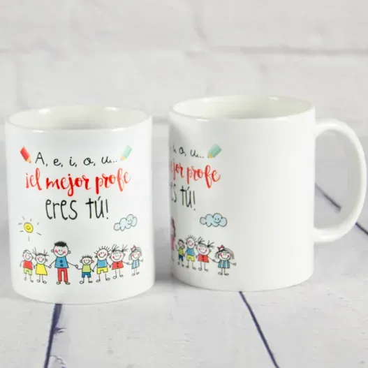 Taza &iexcl;El mejor profe eres t&uacute;! (Idea de regalo original)