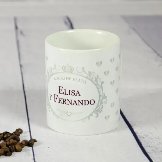 Taza especial bodas personalizada (Detalle de presentación)