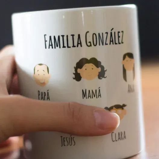 Taza familia personalizado (Idea de regalo original)