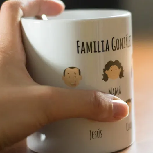 Taza familia personalizado (Detalle de presentación)