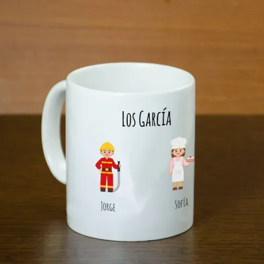 Taza familias personalizado (Detalle de presentación)