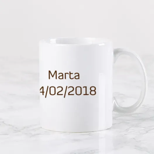 Taza "me aburro sin ti" personalizada (Vista alternativa)