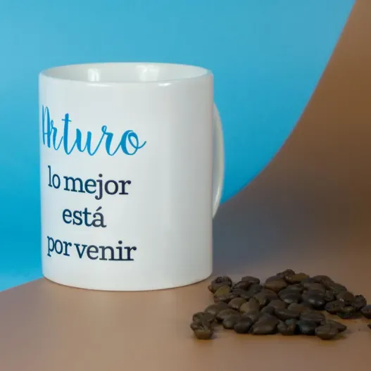 Taza para jubilaci&oacute;n personalizada (Detalle de presentación)