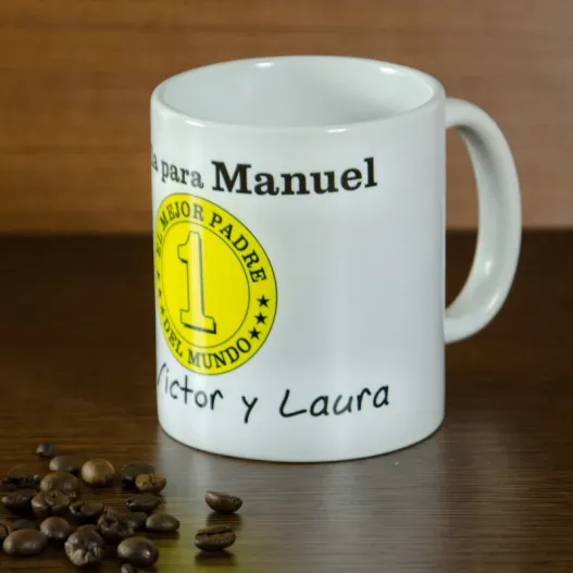 Taza personalizada "Al mejor padre del mundo" (Vista alternativa)
