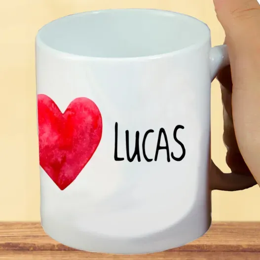 Taza personalizada coraz&oacute;n (Vista alternativa)