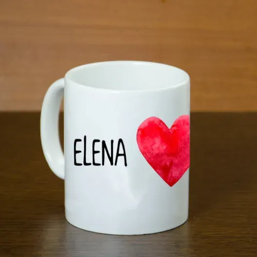 Taza personalizada coraz&oacute;n (Idea de regalo original)