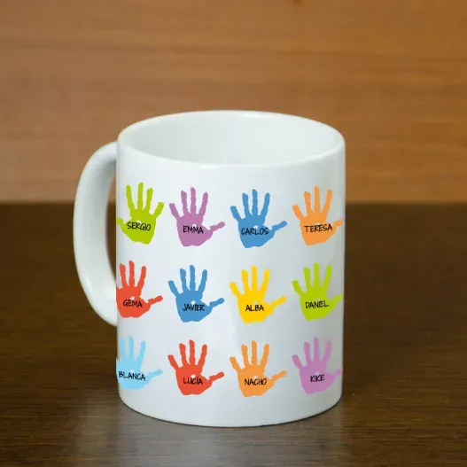 Taza personalizada 'Dejas huella' (Foto de catálogo)