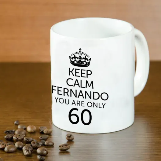 Taza personalizada Keep Calm (Vista alternativa)