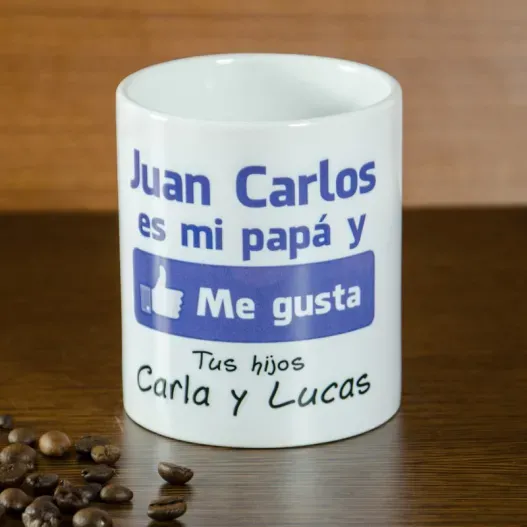 Taza personalizada "Me gusta mi pap&aacute;"