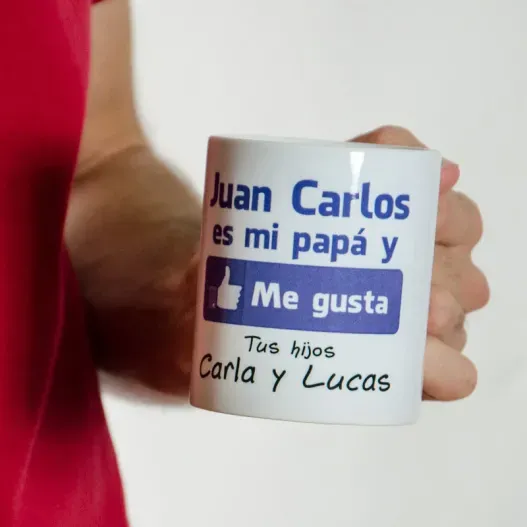 Taza personalizada "Me gusta mi pap&aacute;" (Vista alternativa)
