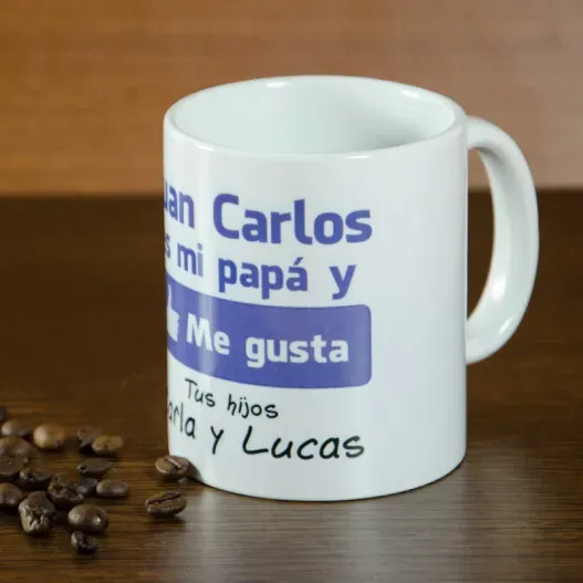 Taza personalizada "Me gusta mi pap&aacute;" (Idea de regalo original)