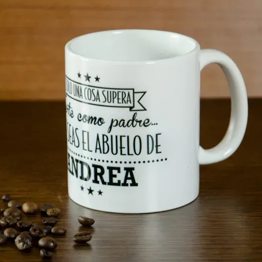 Taza personalizada para el mejor padre y abuelo (Detalle de presentación)