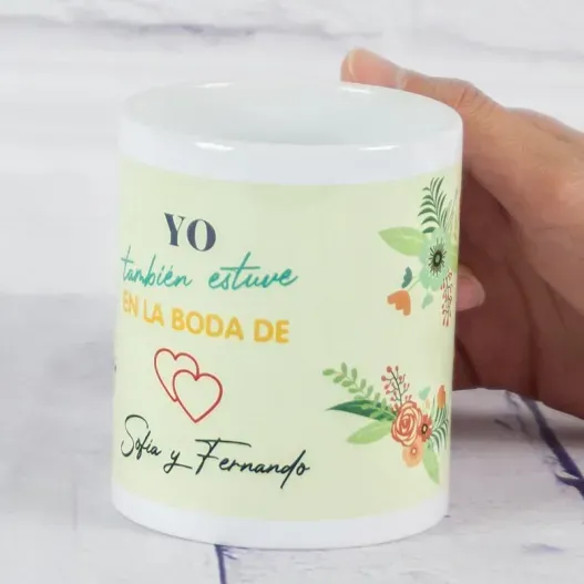 Taza personalizada para invitados (Vista alternativa)